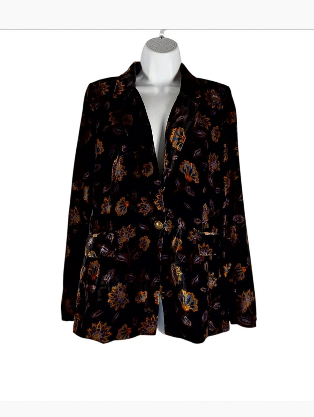 Rachel Zoe Floral Velvet Blazer